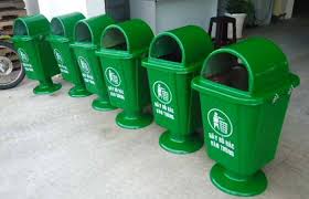 Hình ảnh chân đế sắt của Thùng Rác Composite