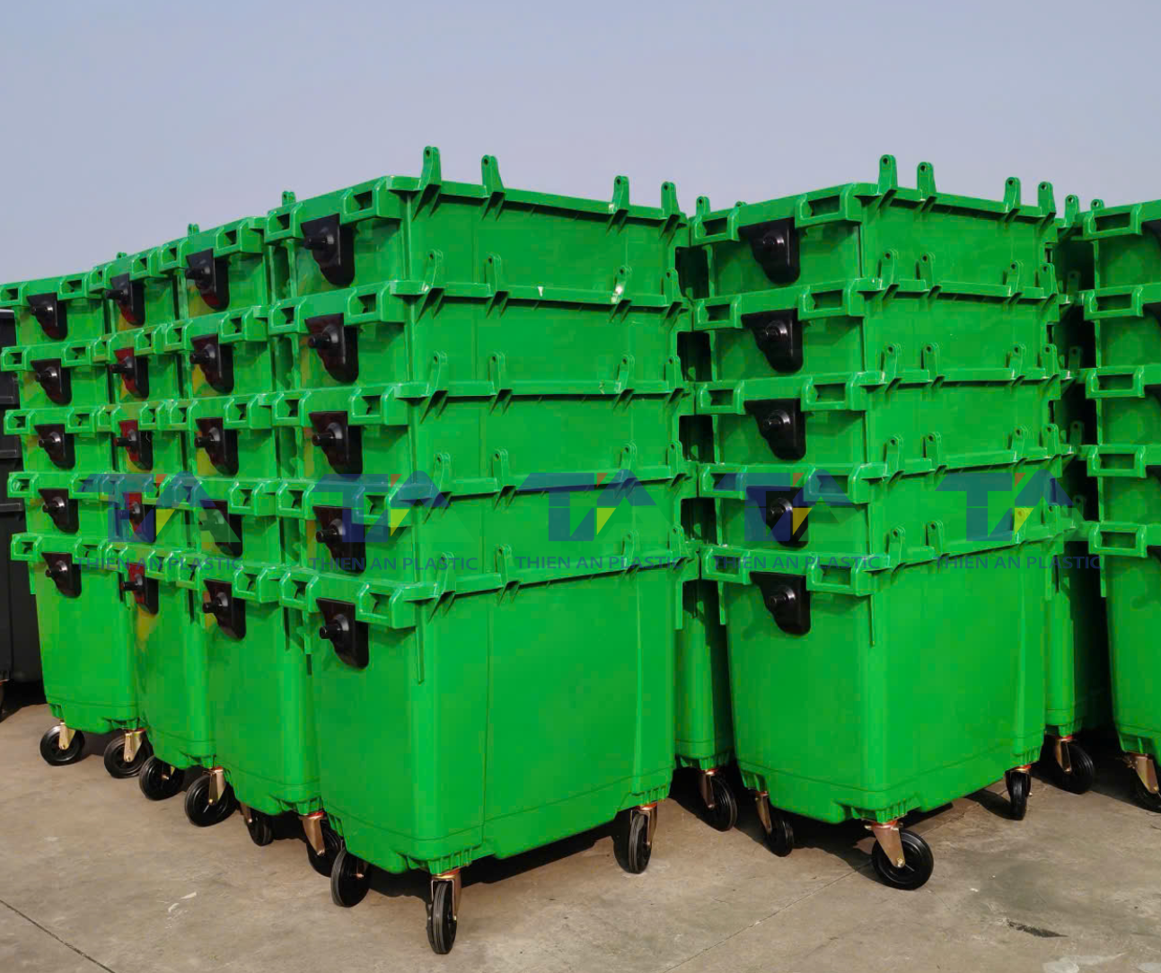 Hình ảnh chi tiết Thùng Rác Nhựa HDPE 660 Lít