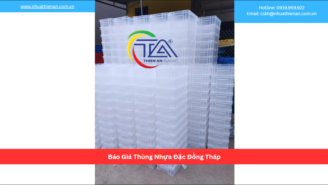 Báo Giá Thùng Nhựa Đặc Đồng Tháp