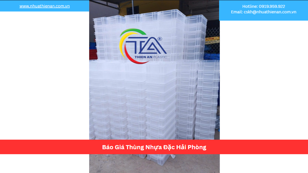 Báo Giá Thùng Nhựa Đặc Hải Phòng