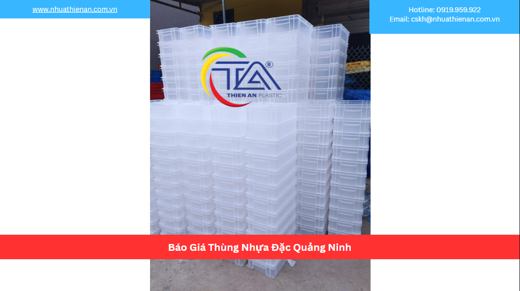 Báo Giá Thùng Nhựa Đặc Quảng Ninh