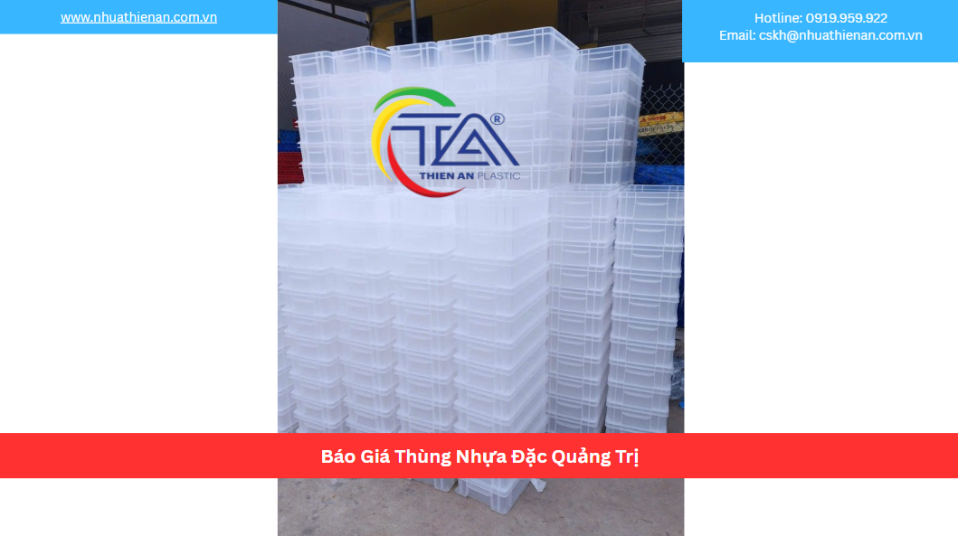 Báo Giá Thùng Nhựa Đặc Quảng Trị