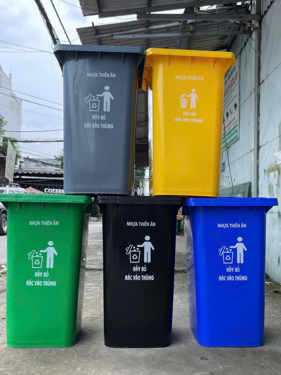 Chi Tiết Các Loại Thùng Rác Nhựa Phổ Biến Tại TP Đà Nẵng Do Thiên Ân Plastic Cung Cấp