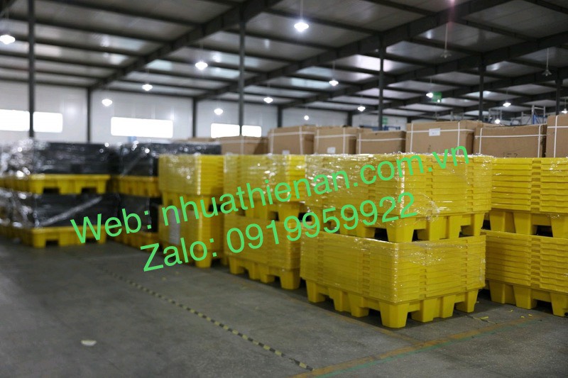 Pallet chống tràn 4 phuy cao TA3C_3