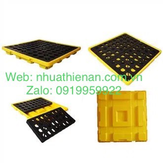 Pallet Chống Tràn 4 Phuy Thấp TA4T
