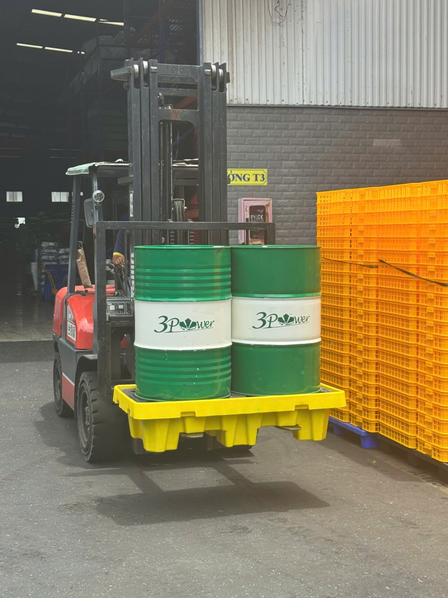 Pallet chống tràn 2 phuy