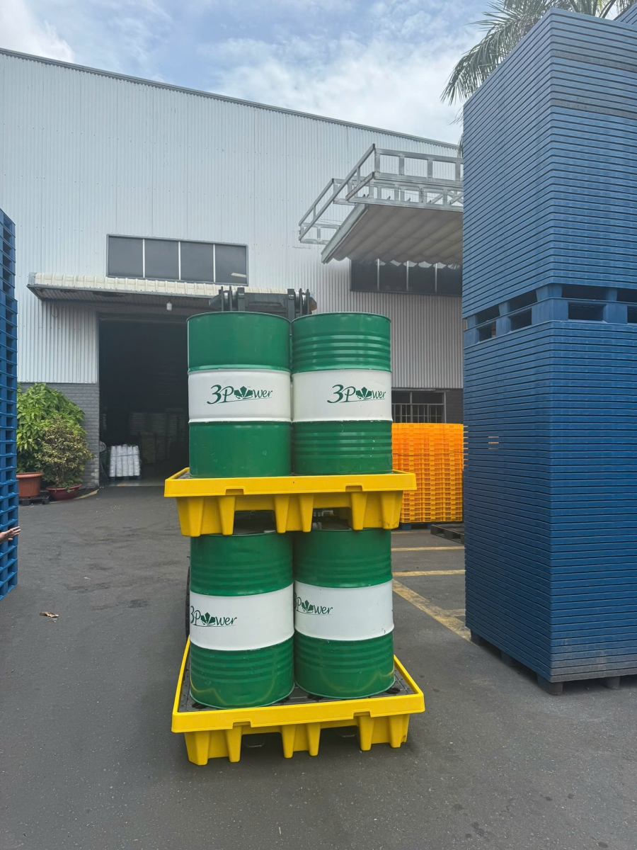 Pallet chống tràn 4 phuy