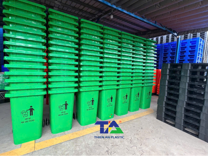 Thùng Rác Nhựa 60L - Minh họa