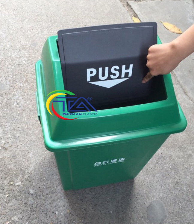 Hình ảnh chi tiết Thùng Rác Nhựa PUSH