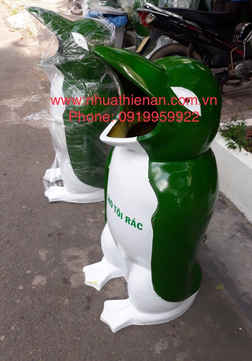 Hình ảnh chi tiết Thùng Rác Chim Cánh Cụt TA-01